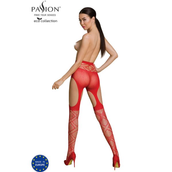 PASSION - ECO COLLECTION BODYSTOCKING ECO S005 RED 2